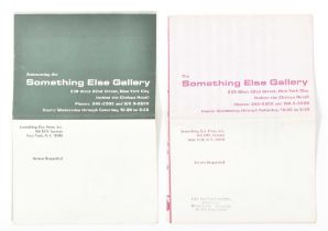 Something Else Gallery, two exhibition announcement posters