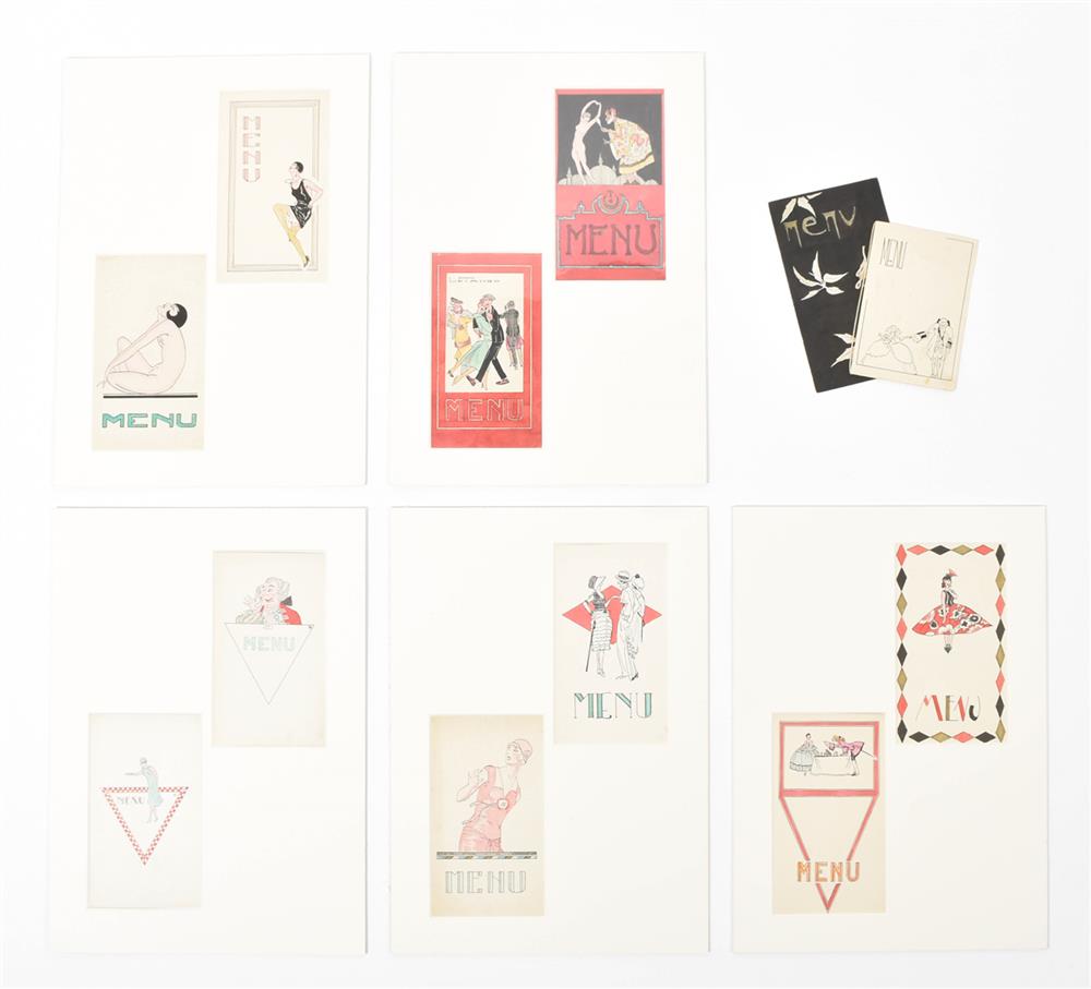 Menu cards, 10 original designs - Image 10 of 10