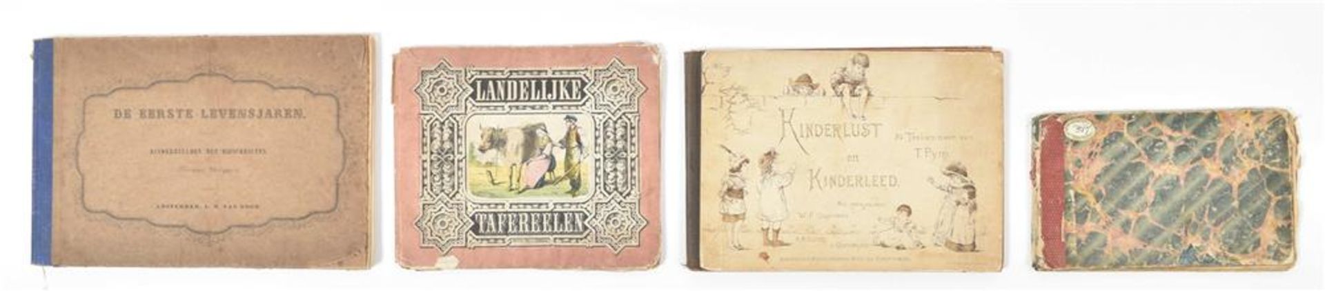 [Dutch children's books] Seven mid nineteenth century Dutch titles: (1) In de speeluren - Image 4 of 10