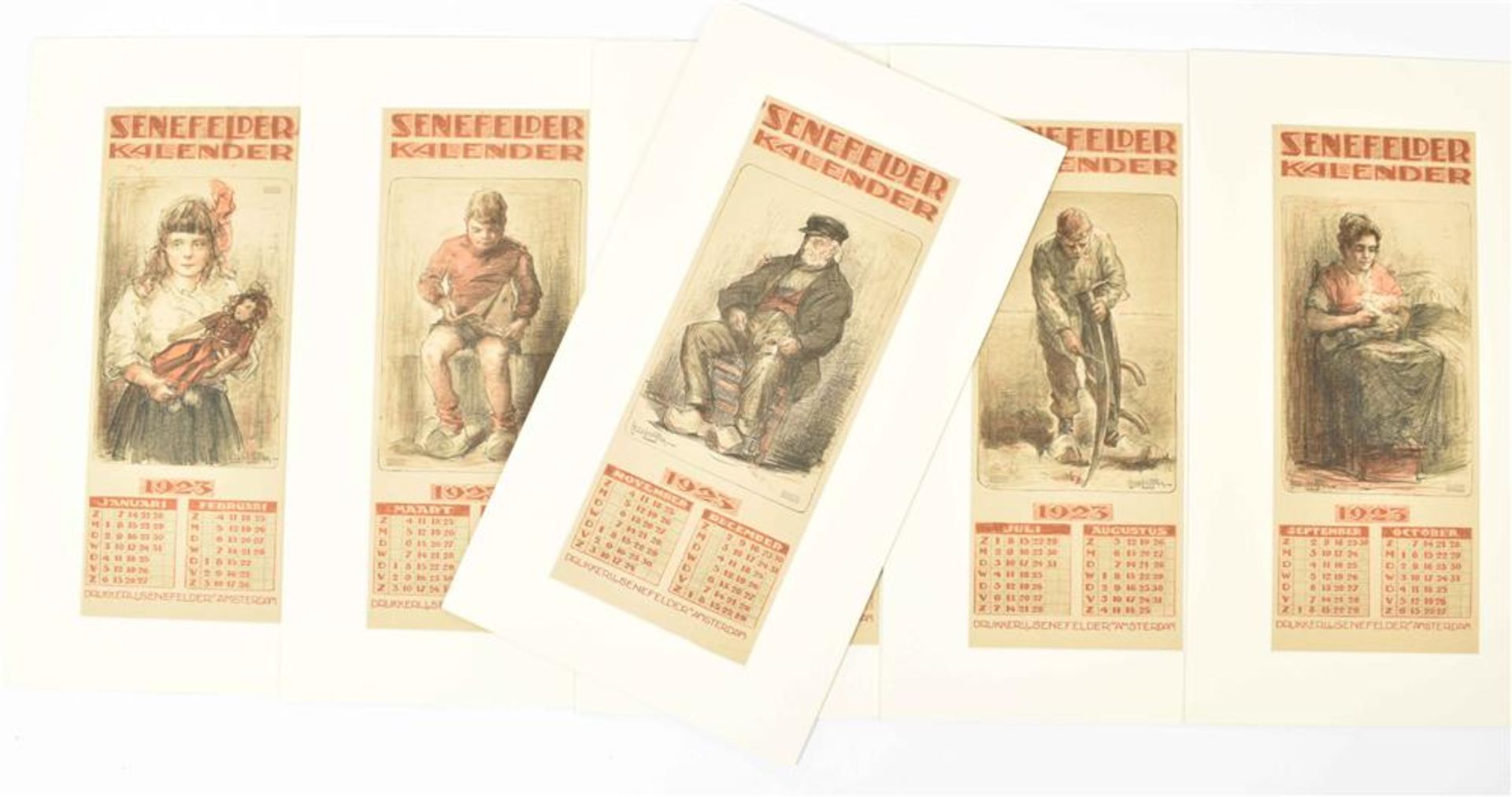 [Calendars] Five early twentieth century Senefelder Kalenders - Bild 3 aus 9
