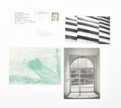 Jan Dibbets, four invitation cards from Konrad Fischer Dusseldorf, 1968-1980