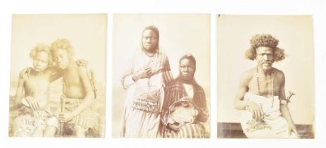 Studio Zangaki Brothers. Three photographs of Beja people