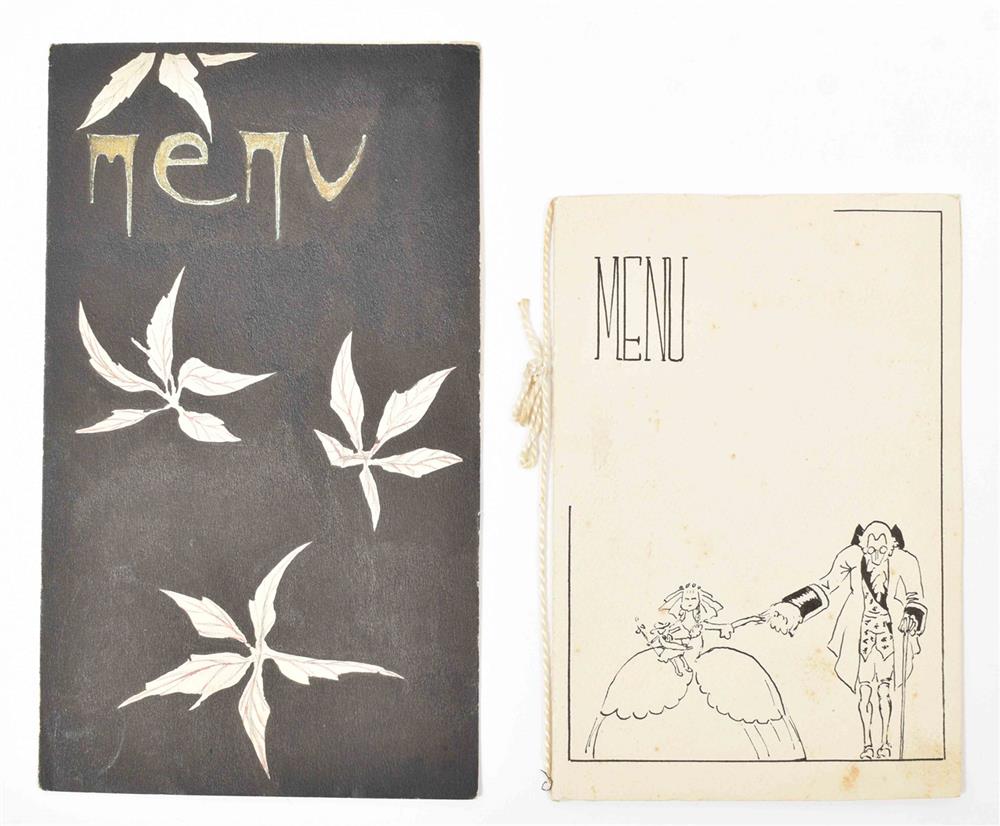 Menu cards, 10 original designs - Image 2 of 10