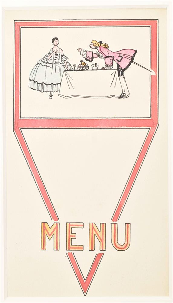 Menu cards, 10 original designs - Image 7 of 10