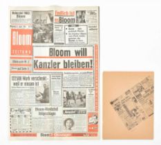 Bazon Brock, Bloom Zeitung and Manifeste Bloom, 1963/1964