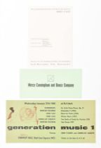 John Cage and Merce Cunningham, three important documents 1960-1972