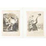 Daumier, H. (1808-79). Fourteen lithographs from Le Charivari's Actualités series