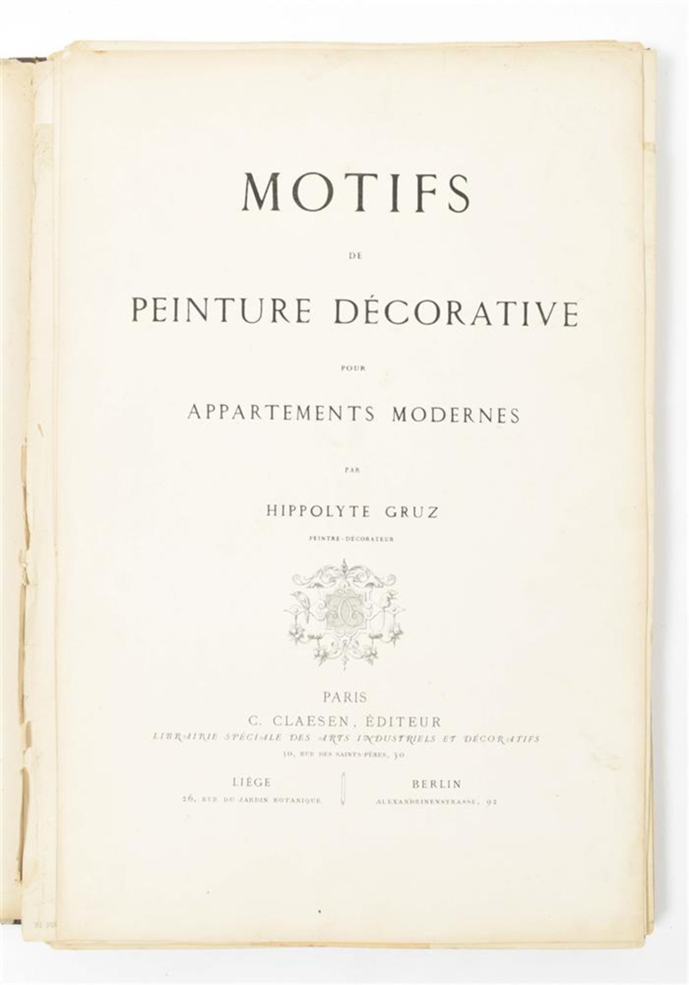 [Applied arts] Gruz, H. Motifs de Peinture Decorative pour Appartements Modernes - Image 4 of 9