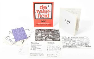 Ben Vautier, early booklets and ephemera