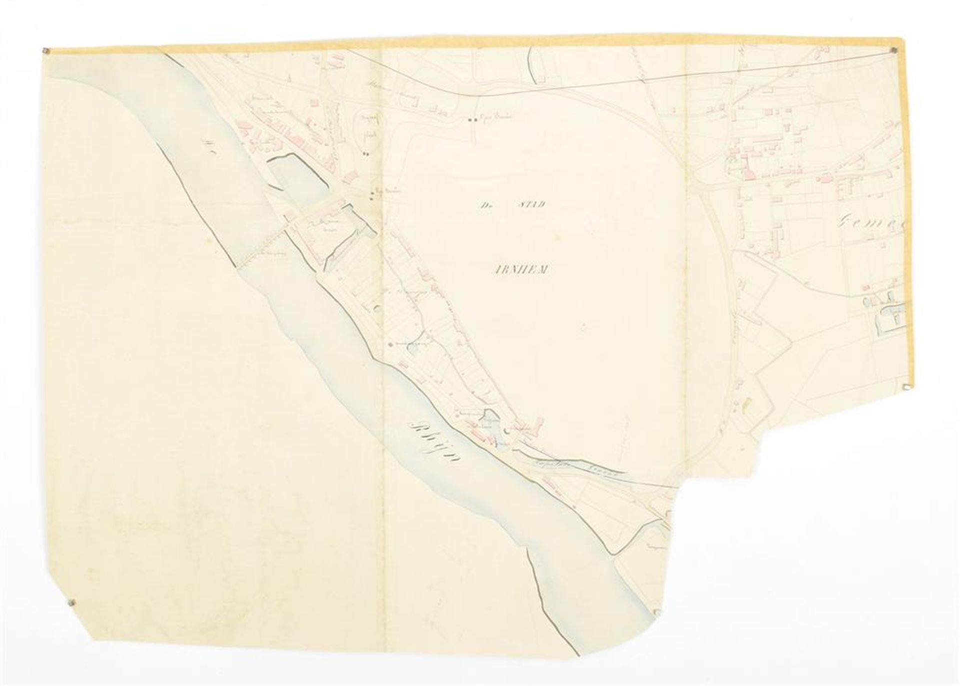 [Railways] Three manuscript maps: (1) "Gemeente Arnhem" - Image 4 of 5