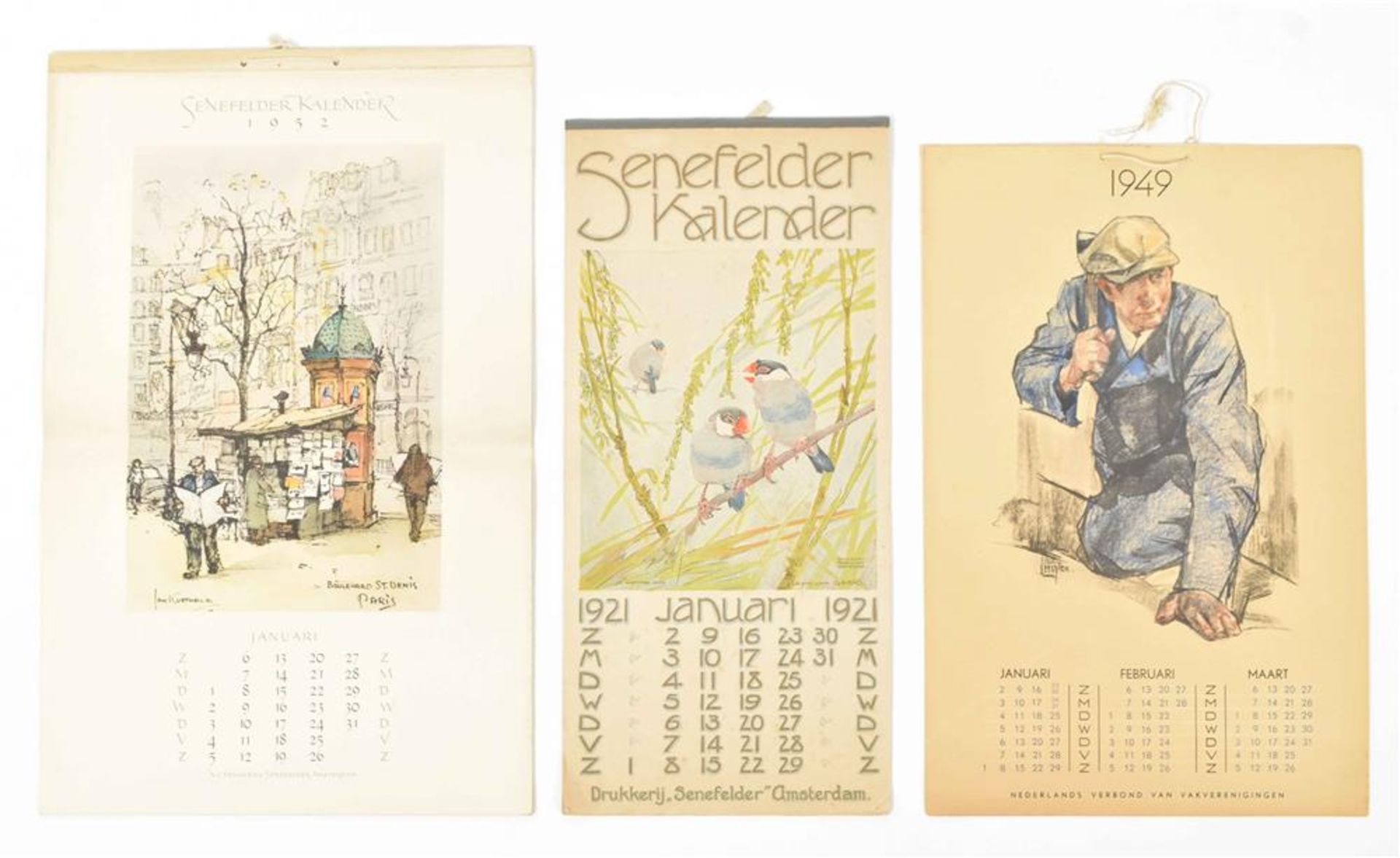 [Calendars] Five early twentieth century Senefelder Kalenders - Image 5 of 9