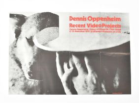 Dennis Oppenheim, four fabulous announcement posters