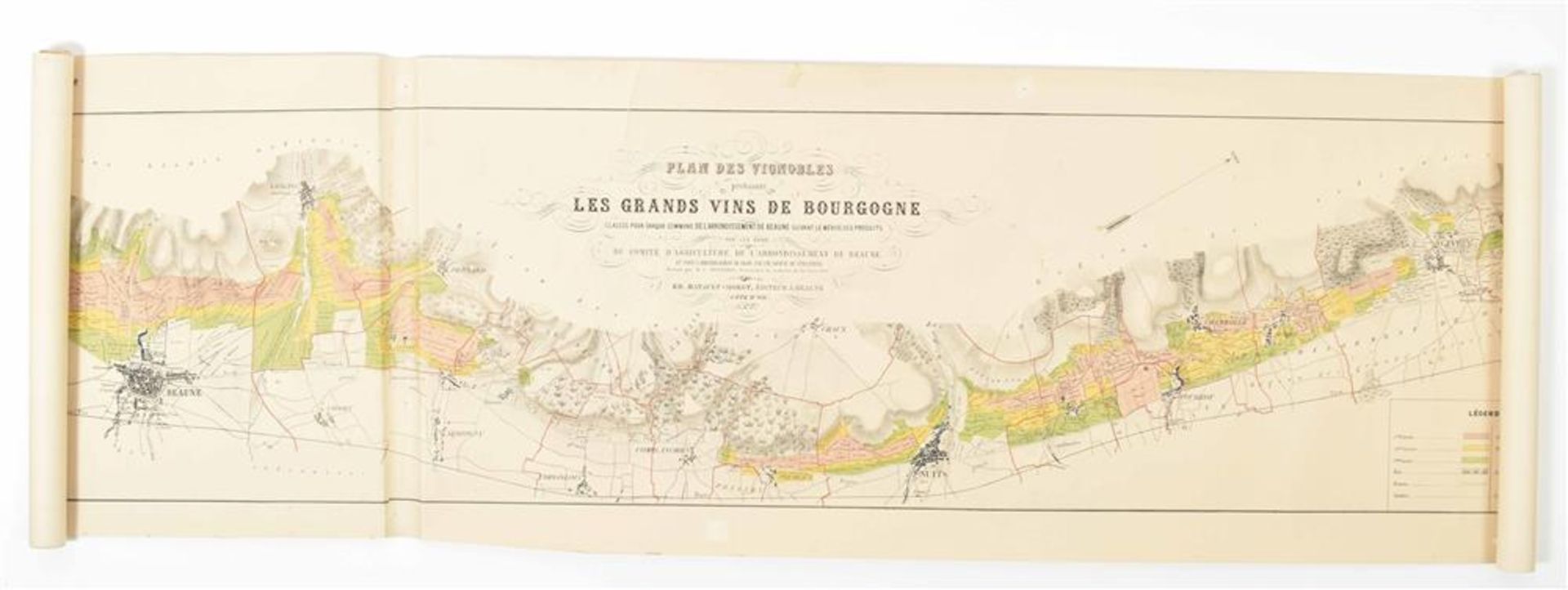 [France. Wine] Plan des vignobles produisant les grands vins de Bourgogne - Image 3 of 6
