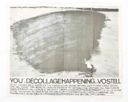 Wolf Vostell and Allan Kaprow, 'YOU' a Décollage Happening. New York, Cricket Productions, 1964