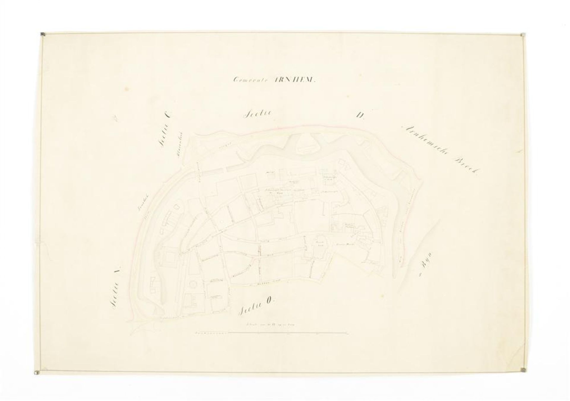 [Railways] Three manuscript maps: (1) "Gemeente Arnhem" - Image 5 of 5