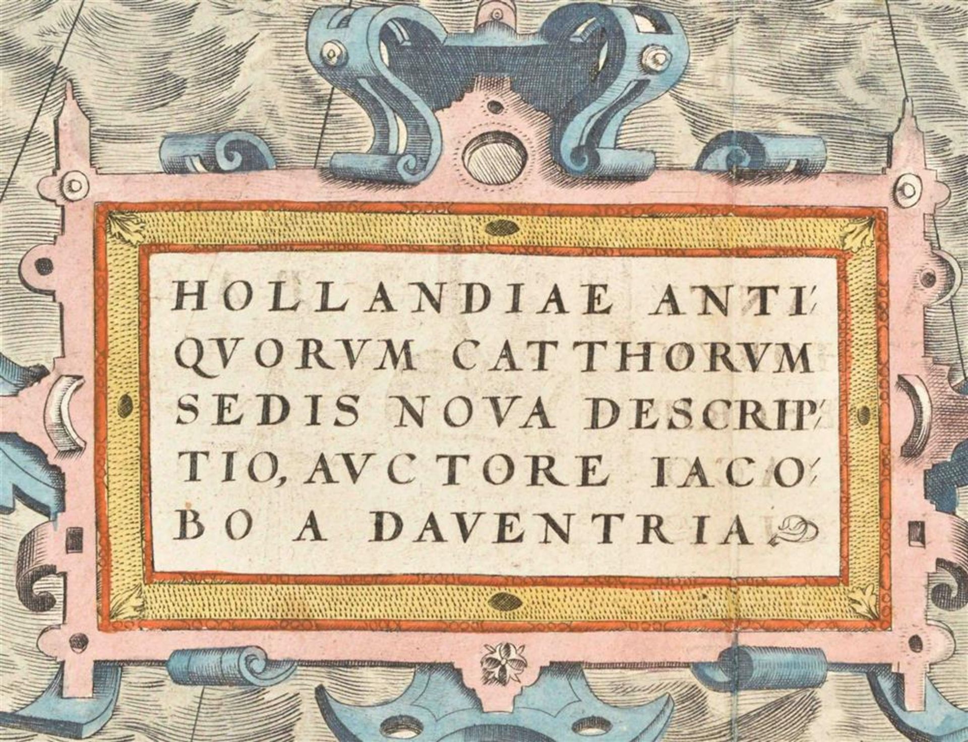 [Netherlands] (1) Hollandiae Antiquorum Catthorum sedis nova descriptio, auctore Jacobo A Daventria - Image 2 of 6