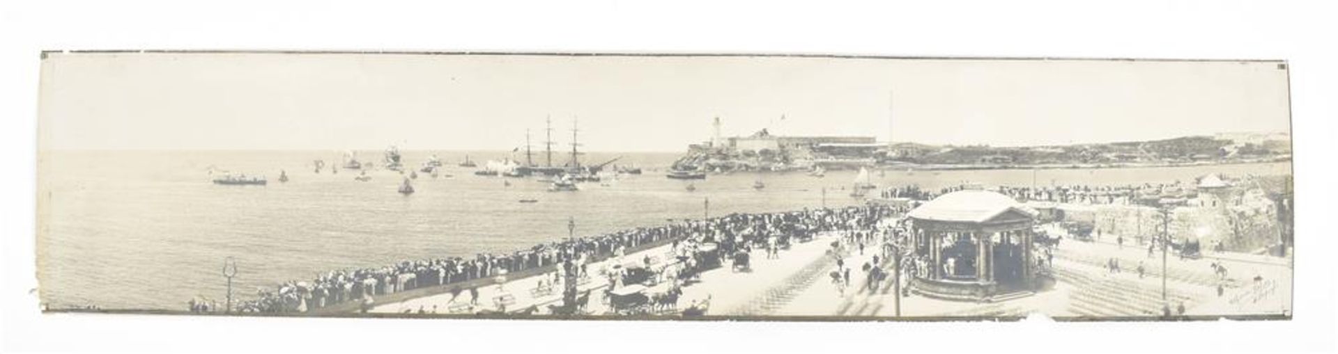Lopez, A. Panoramic view of Valetta Harbour, Malta