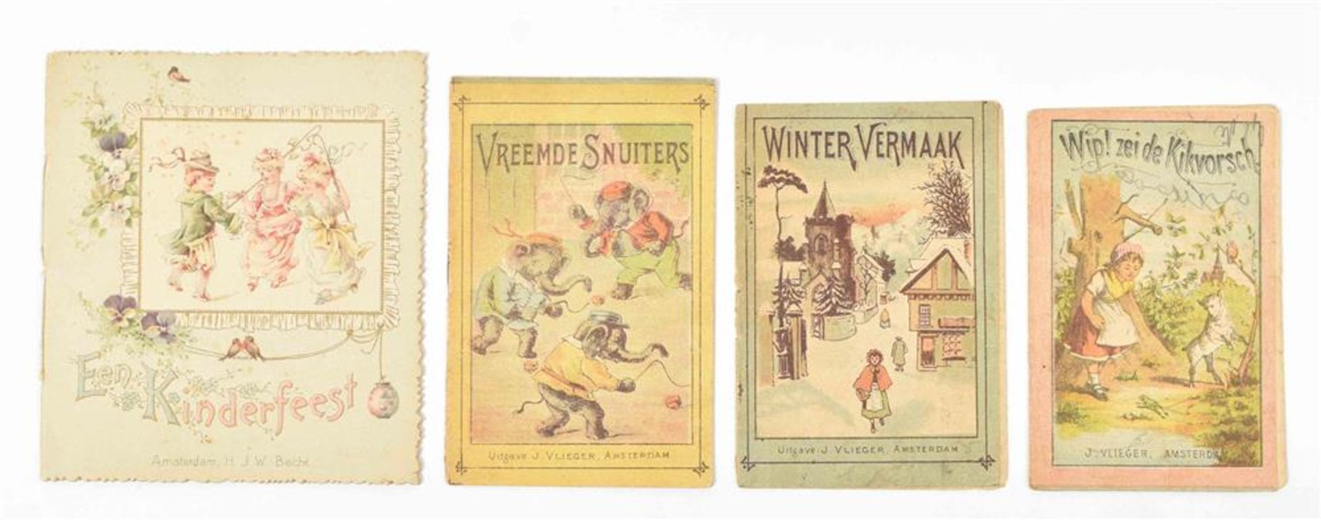 [Dutch children's books] Sixteen (rare) Dutch children's books, ca. 1900: (1) Berken, T. van. De gel - Image 6 of 8