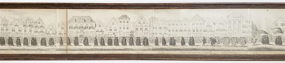 Fargue, P.C. la (1729-1782). Funeral procession of Anna van Hannover - Image 4 of 8