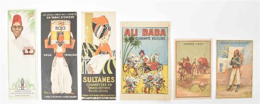 [Various] 100 Oriental and North African picture postcards, advertorial sugar bags and other ephemer