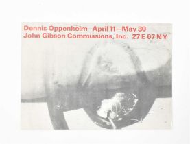 Dennis Oppenheim, invitation cards 1969 - 1978