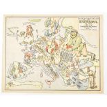[Caricatural maps] Frühjahrsübersicht von Europa im Jahre 1915