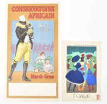 [Posters] (1) Conservatoire Africaine. Oeuvre des crèches. Mardi-Gras