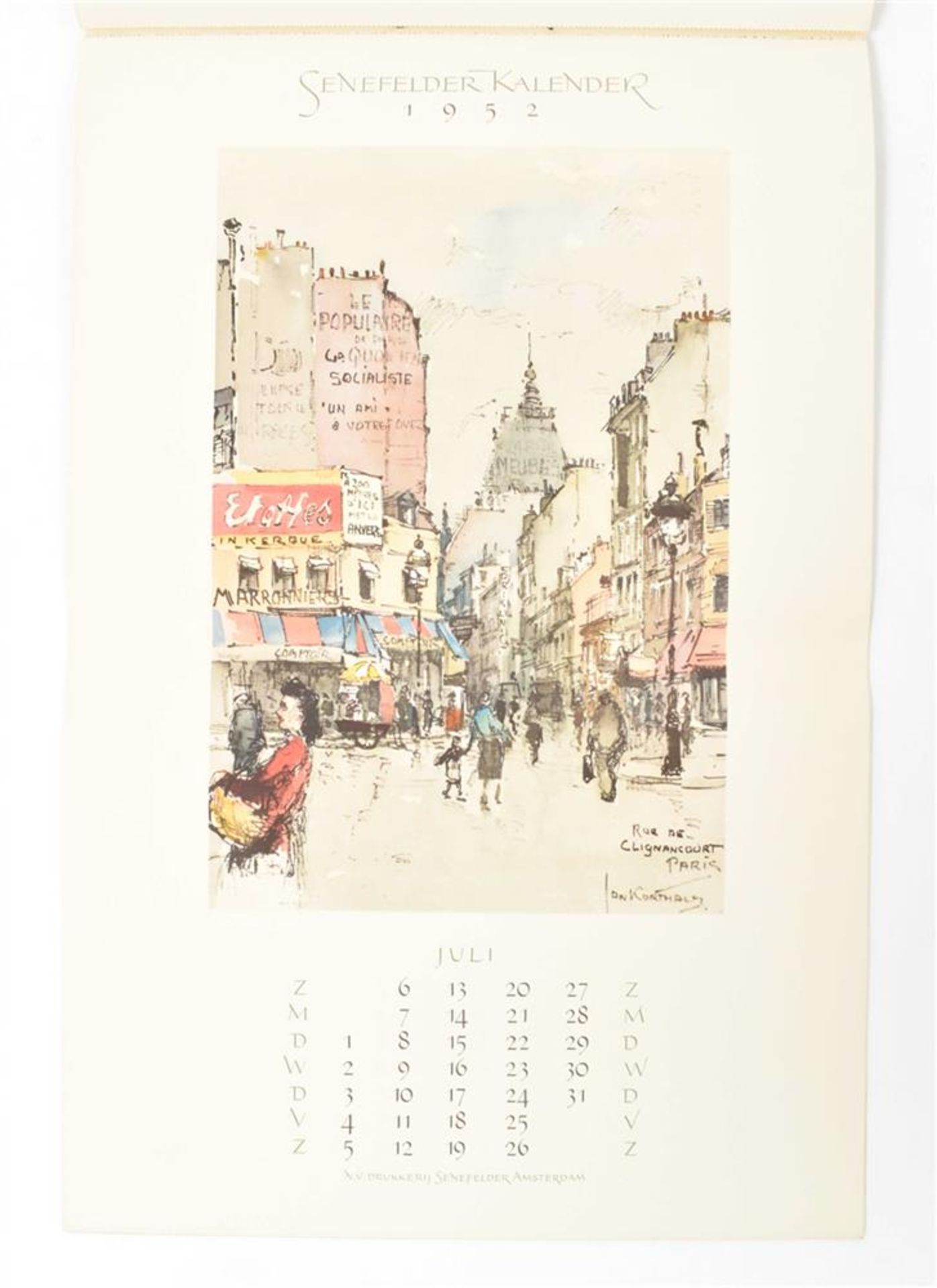 [Calendars] Five early twentieth century Senefelder Kalenders - Bild 6 aus 9