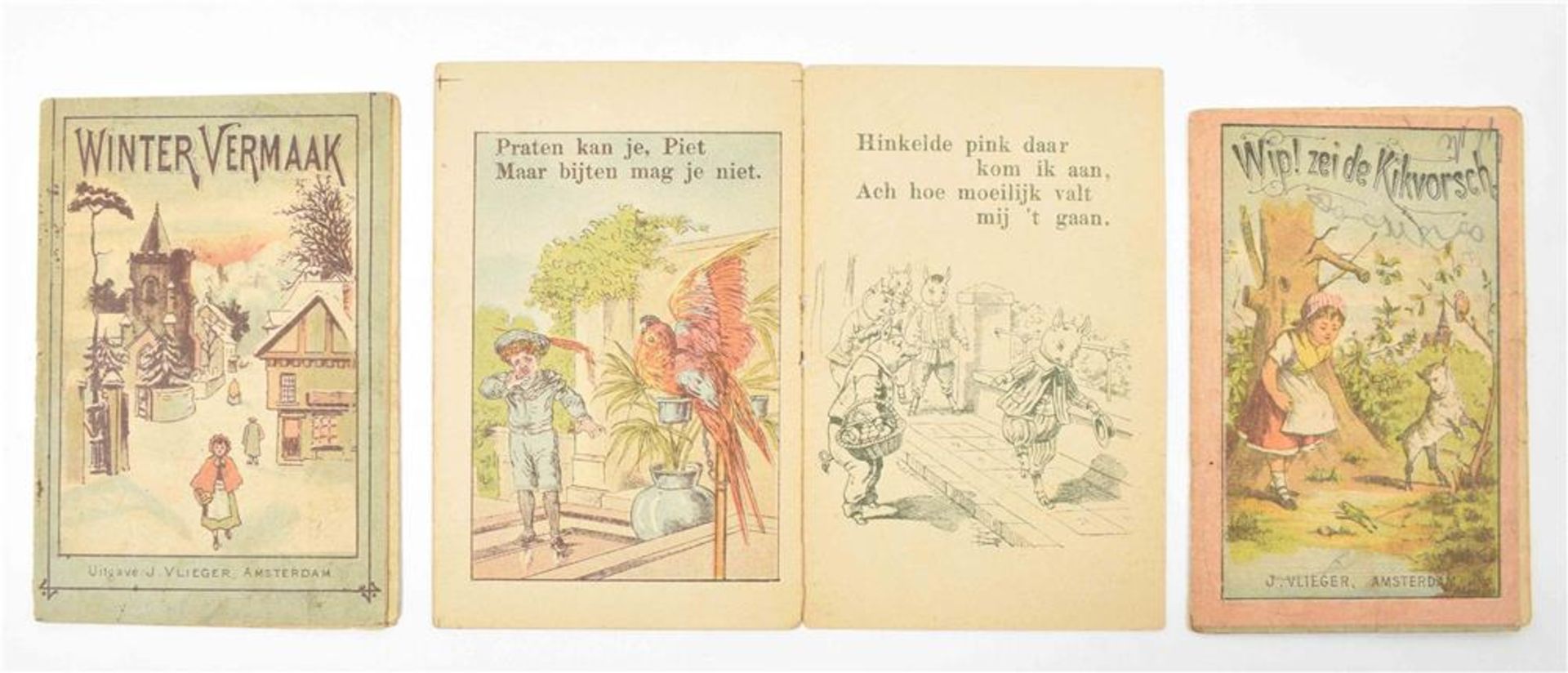 [Dutch children's books] Sixteen (rare) Dutch children's books, ca. 1900: (1) Berken, T. van. De gel - Image 7 of 8