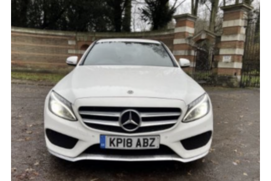 (RESERVE MET)MERCEDES C200d "AMG LINE" AUTO - 18 REG - (NEW MODEL)ONLY 39K MILES - LEATHER - SAT NAV - Image 2 of 7