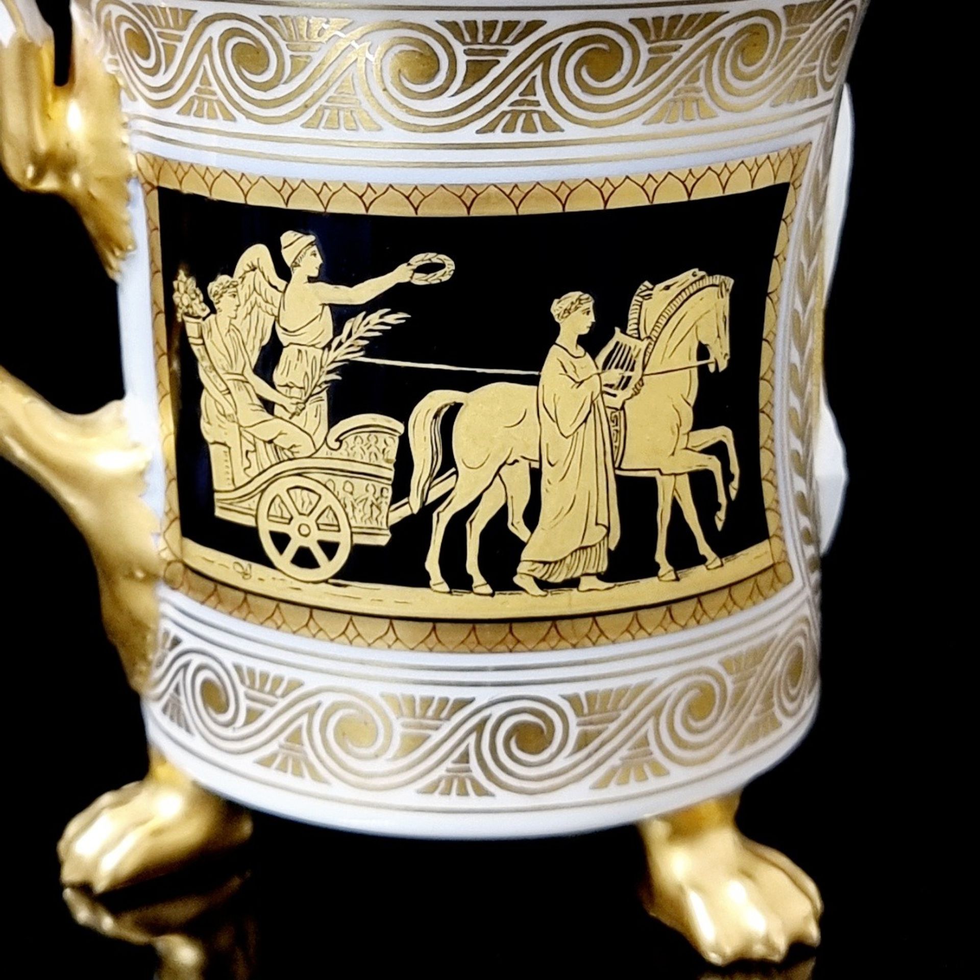 KPM Berlin, sehr große Jubiläumstasse, Kaiser Wilhelm II. - Bild 4 aus 7