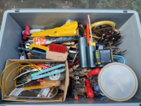 Collection of various tools and drill bits etc. (Qty)