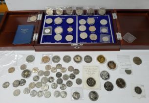 Large Quantity of rare 50ps and other QEII coins together with a USA 1880 silver dollar and other