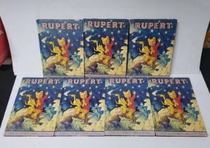 Collection of seven Rupert the Bear 1979 annuals (7)