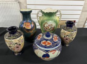 Five Chinese vases (5)