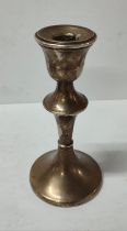 Birmingham, C.1918, antique silver, weighted candlestick