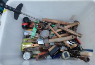 Collection of various hammers and files etc. (Qty)