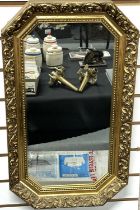 Small gold gilt mirror