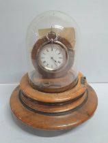 Fine quality Victorian 935 silver pocket watch (probably German or Swiss) on its original turned