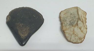 Two stone age axe-heads/tools (2)