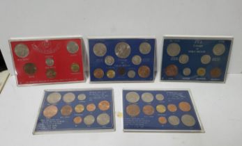 Collection of Various GB coinage sets (5)