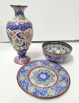 Ethnic enamel metalware (3)