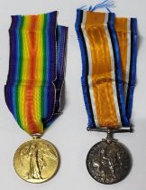 WW1 British War & Victory Medals (2) Both are 36273 PTE. A . Townend R.Fus