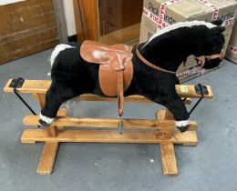 Black rocking horse