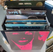 Collection of various LP's including James, Boney M, Abba, Michael Jackson, Beach Boys etc. (Qty)