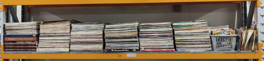Large collection of LP's and singles across various decades (Qty)