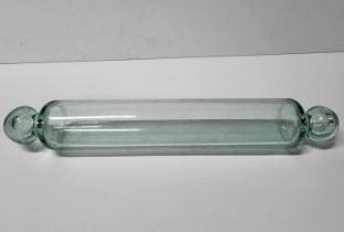 Victorian glass rolling pin