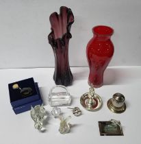 Good collection of home collectables including Swarovski, small metalware, glassware etc (Qty)