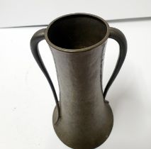 Art Nouveau aesthetic English pewter vase by Walker & Co c.1930.