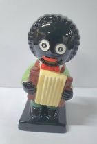 Carlton Ware Golly - The ACORDIAN PLAYER marked COLOUR TRIAL, 20cm tall
